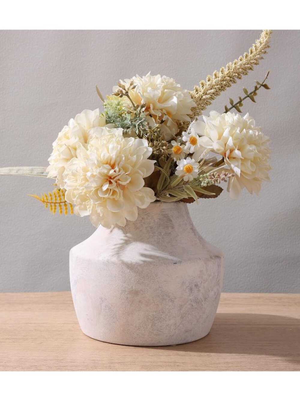5.3 Inch Small Terracotta Ceramic Flower Vase Living Room Farmhouse Decorative